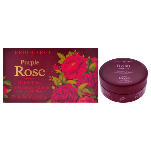 Hand Balm - Purple Rose by LErbolario for Women - 2.5 oz Balm - Picture 1 of 6